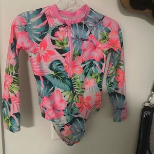 Long sleeve girl swimsuit